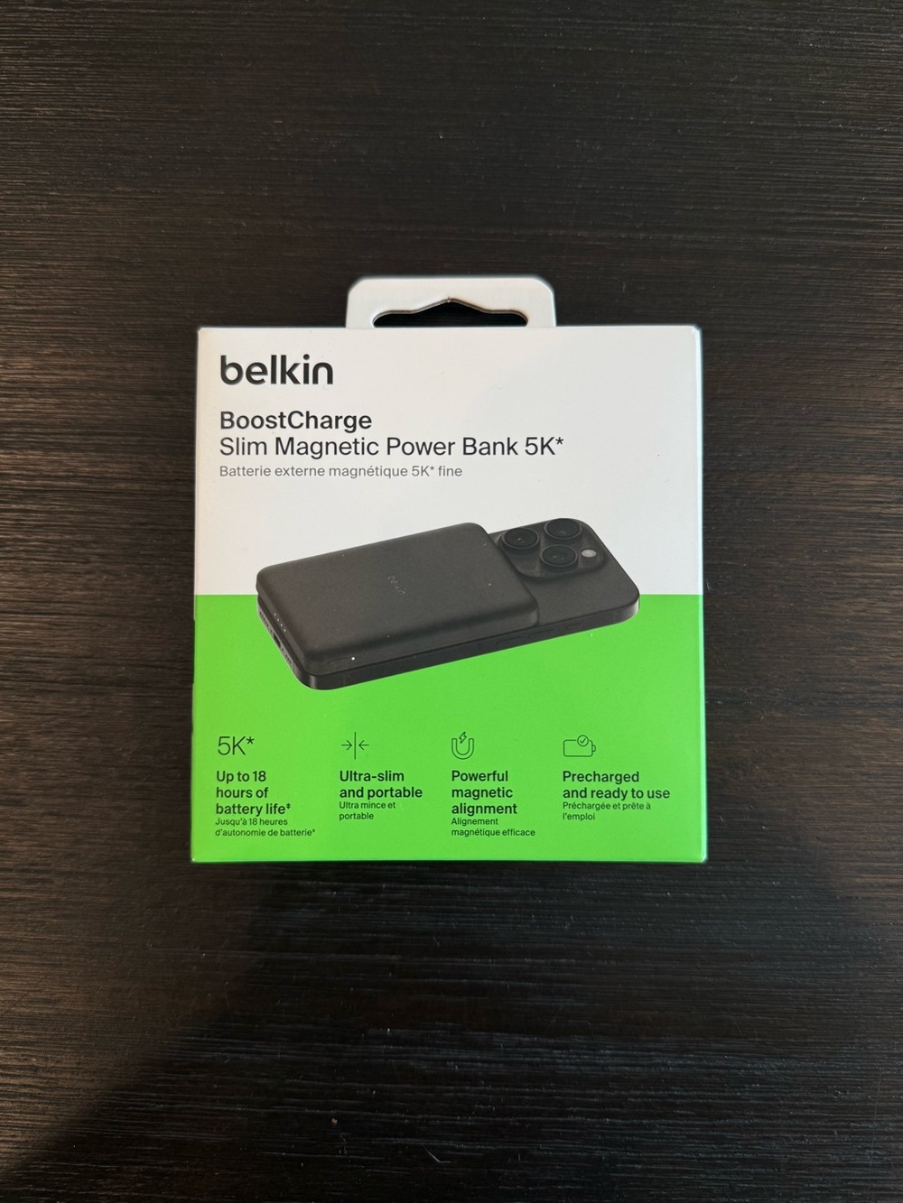NWT Belkin BoostCharge Slim Magnetic Power Bank 5K